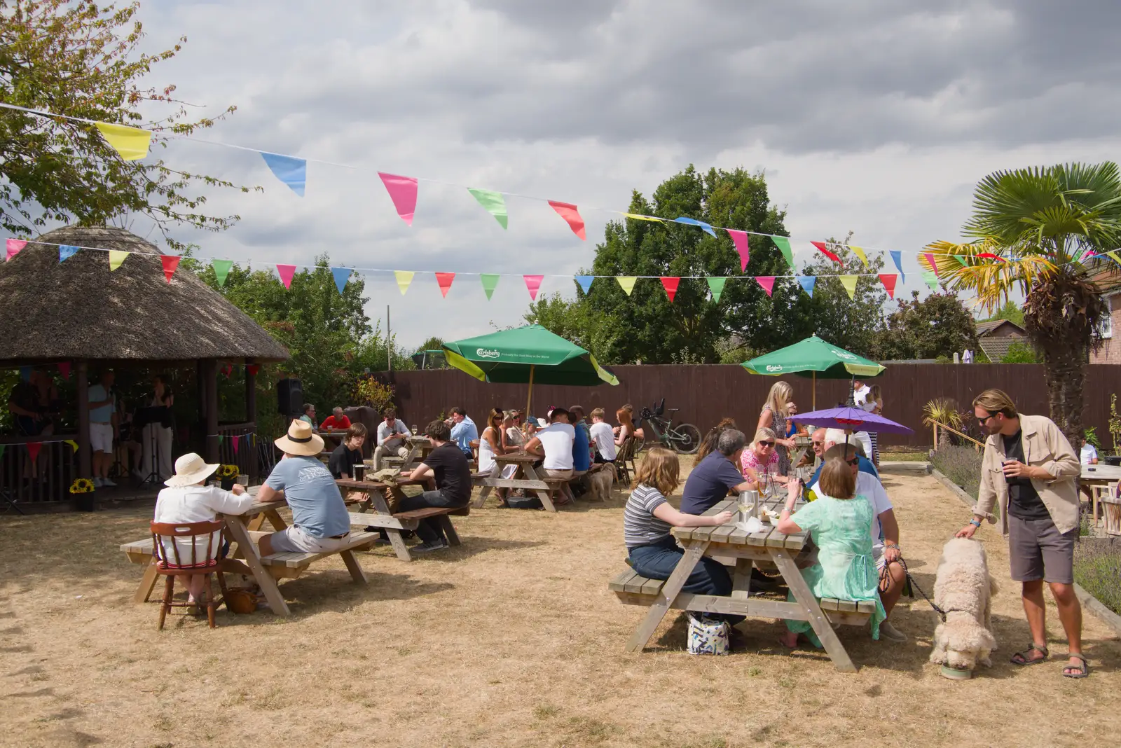 The beer garden of the Trowel and Hammer, from Music in the Beer Garden, Trowel and Hammer, Cotton - 2nd August 2026