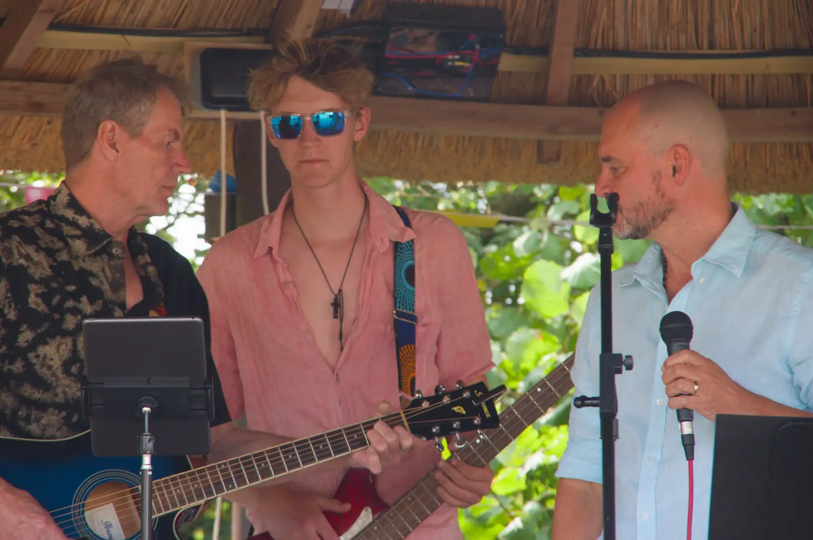 Mr. Shades in the band, from Music in the Beer Garden, Trowel and Hammer, Cotton - 2nd August 2026