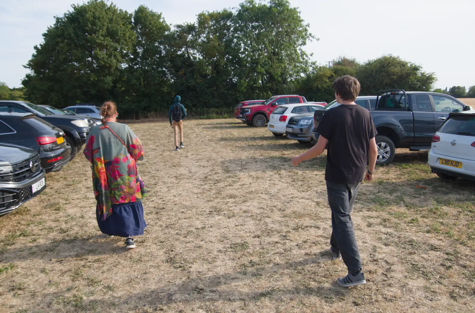 Up in the overflow car park, from Music in the Beer Garden, Trowel and Hammer, Cotton - 2nd August 2026