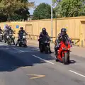 A blood-donor bike heads up a line of bikes, An Alternate Reality, and the BSCC in Harleston, Norfolk - 6th August 2026