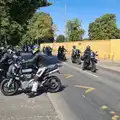 Motorbikes turn into the fire station, An Alternate Reality, and the BSCC in Harleston, Norfolk - 6th August 2026