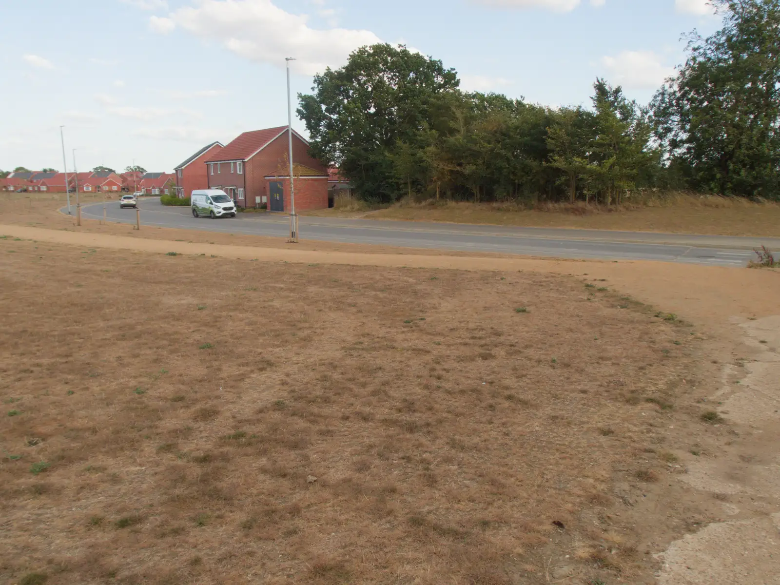The old Mill Allotment path has been cut off, from An Alternate Reality, and the BSCC in Harleston, Norfolk - 6th August 2026
