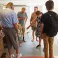 Isobel holds out a hand for Lukáš, Alan's 80th Birthday, Eye, Suffolk - 8th August 2026