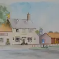 Nosher's 1994 painting of the Swan, Alan's 80th Birthday, Eye, Suffolk - 8th August 2026
