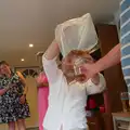 Marc squeezes out the last beer from the bag, Alan's 80th Birthday, Eye, Suffolk - 8th August 2026