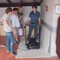 Fred tries out the treadmill, Alan's 80th Birthday, Eye, Suffolk - 8th August 2026