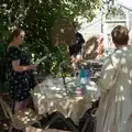 We have lunch under the fig tree, Walking the Ridgeway: Chiseldon to Avebury, Wiltshire - 10th August 2026