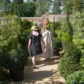Isobel and Jules in the walled garden, Walking the Ridgeway: Chiseldon to Avebury, Wiltshire - 10th August 2026