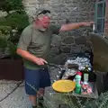 Mark's on barbeque duty, Walking the Ridgeway: Chiseldon to Avebury, Wiltshire - 10th August 2026