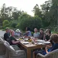 There's a big turn-out for dinner, Walking the Ridgeway: Chiseldon to Avebury, Wiltshire - 10th August 2026
