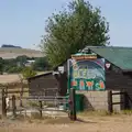 A 'God bless the NHS' mural on a barn, Walking the Ridgeway: Chiseldon to Avebury, Wiltshire - 10th August 2026