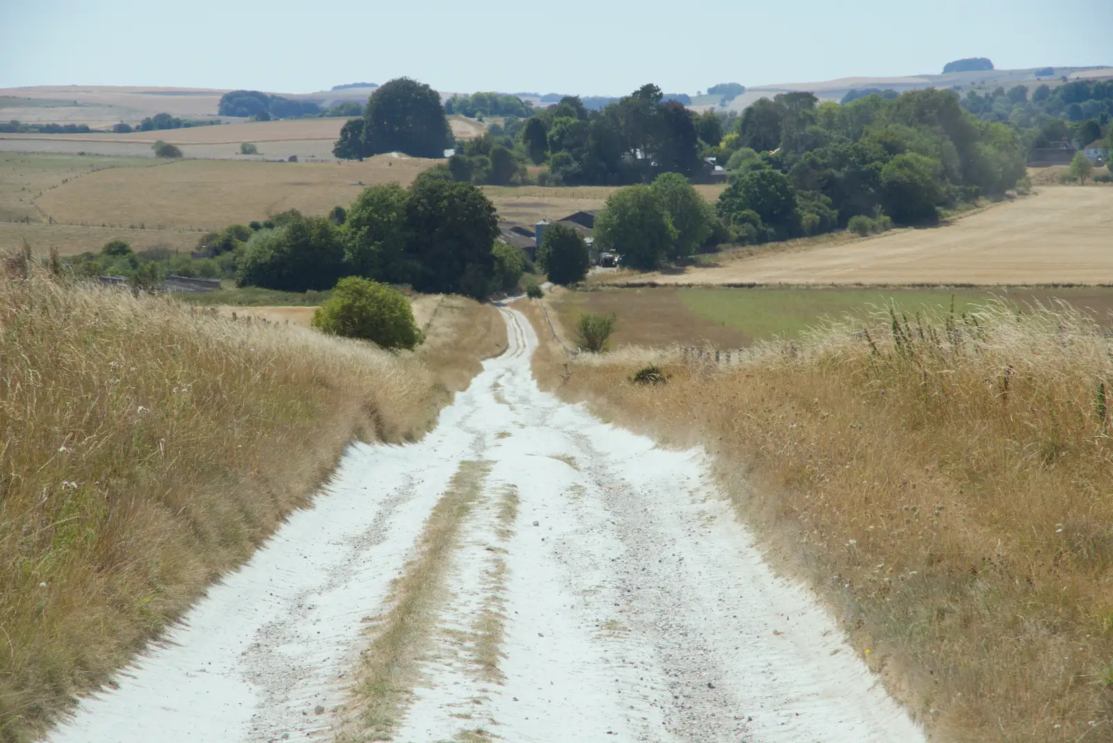 The Wessex Ridgeway falls down into Avebury, from Walking the Ridgeway: Chiseldon to Avebury, Wiltshire - 10th August 2026