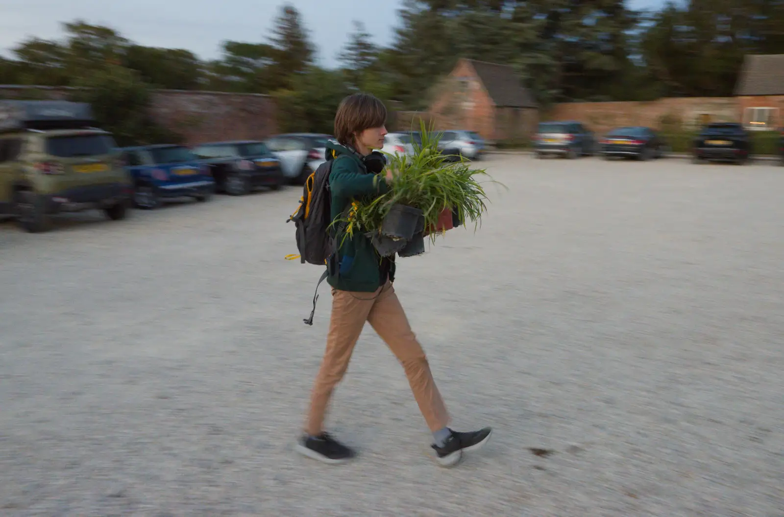 Harry in action, from Walking the Ridgeway: Chiseldon to Avebury, Wiltshire - 10th August 2026