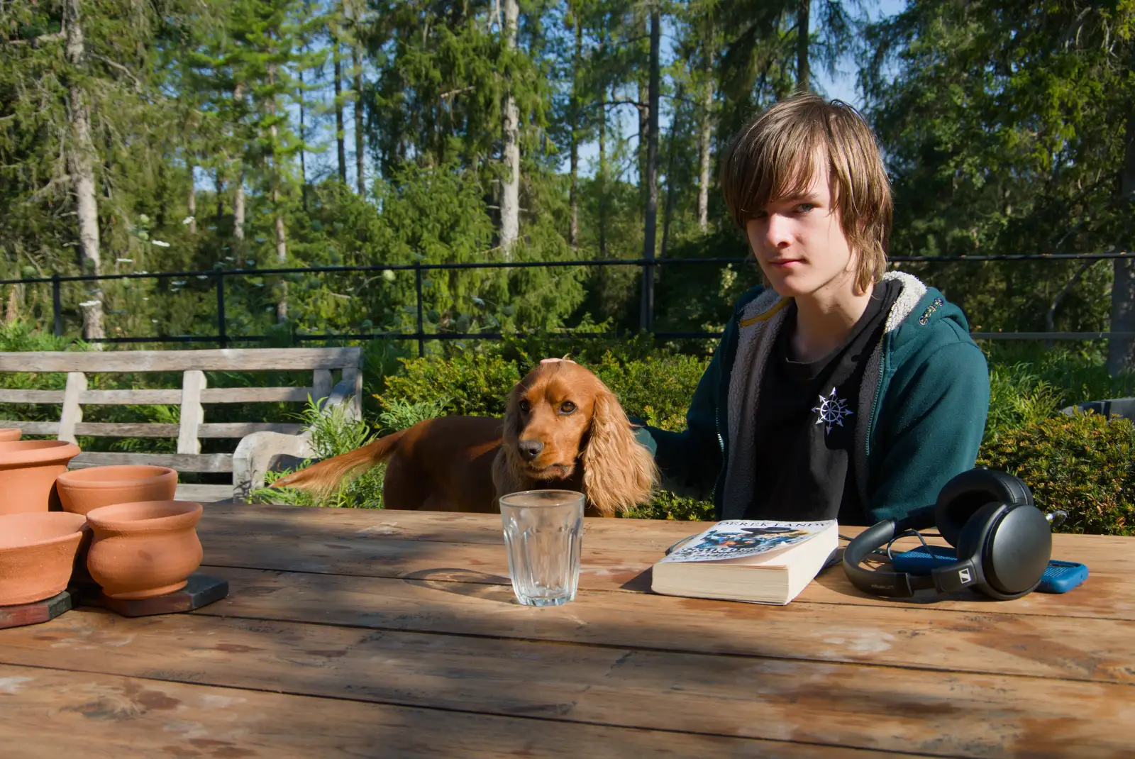 Harry with Luna, from Walking the Ridgeway: Chiseldon to Avebury, Wiltshire - 10th August 2026