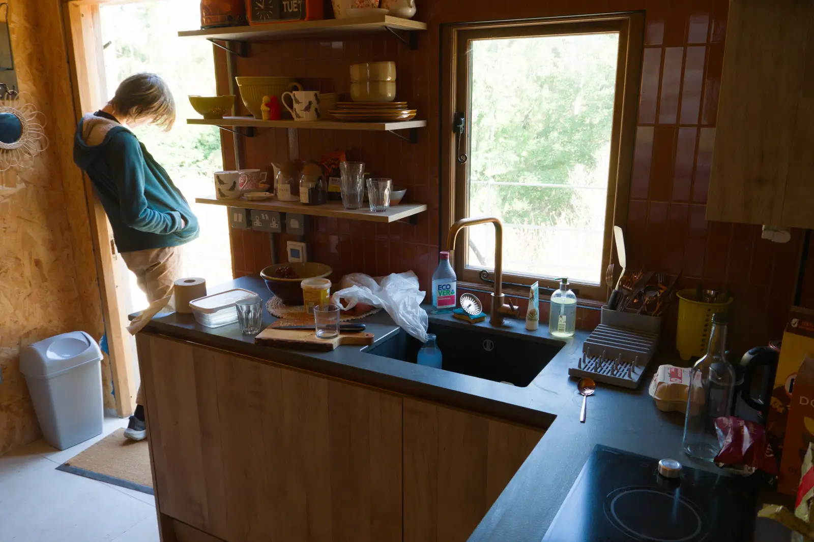 Harry hangs around by the kitchen door, from Walking the Ridgeway: Chiseldon to Avebury, Wiltshire - 10th August 2026