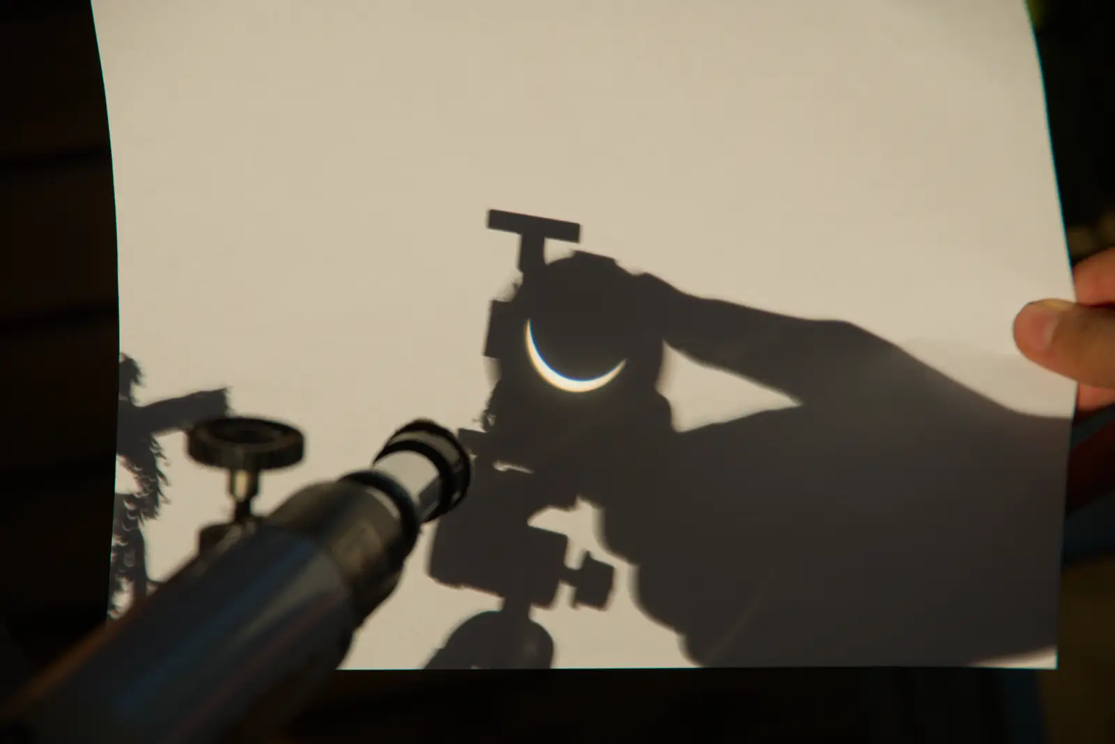 The partial eclipse reaches its local climax, from Eclipse and Chips, Brome, Suffolk - 12th August 2026
