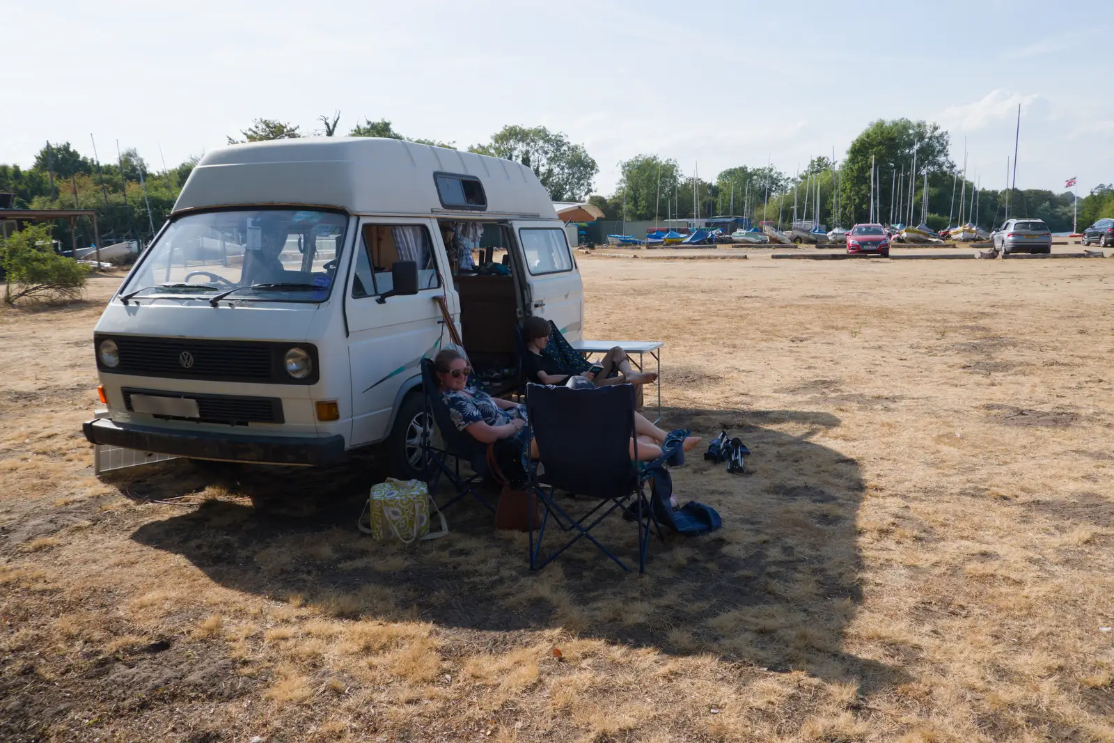 Isobel does a night of camping up at the lake, from Vicky's 50th Birthday, St. Edmund's Hall, Hoxne - 15th August 2026