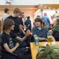 Fred chats with the yoots, Vicky's 50th Birthday, St. Edmund's Hall, Hoxne - 15th August 2026