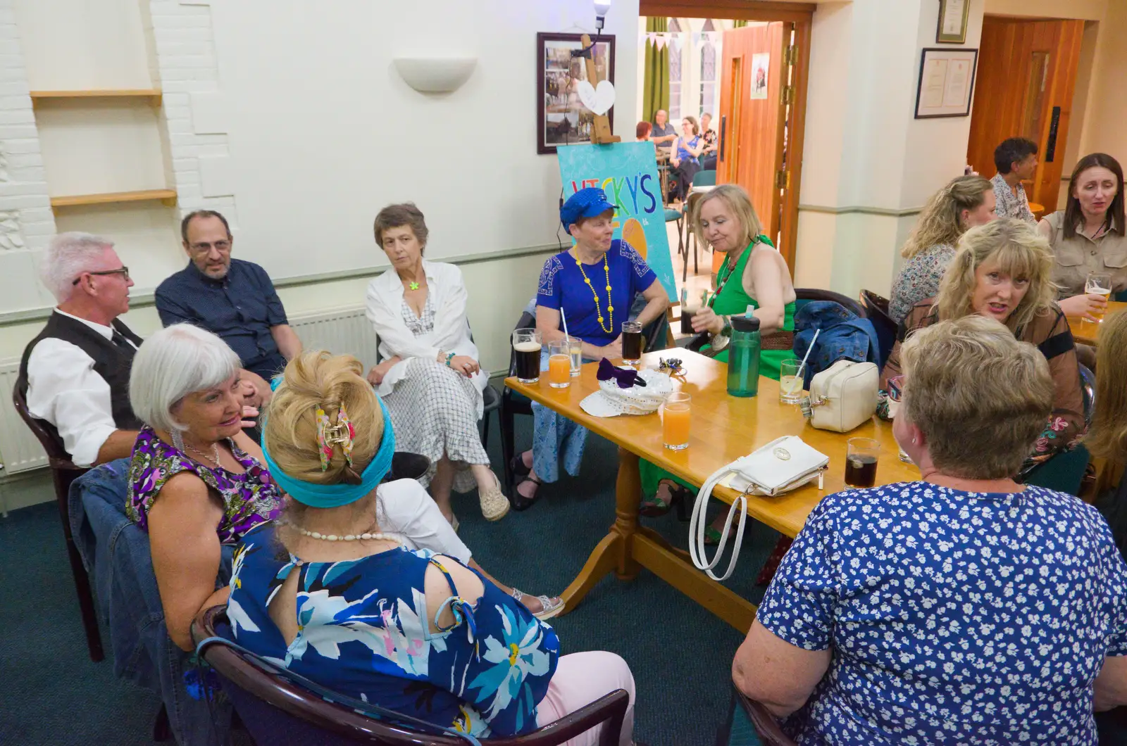 The Palgrave Players table, from Vicky's 50th Birthday, St. Edmund's Hall, Hoxne - 15th August 2026
