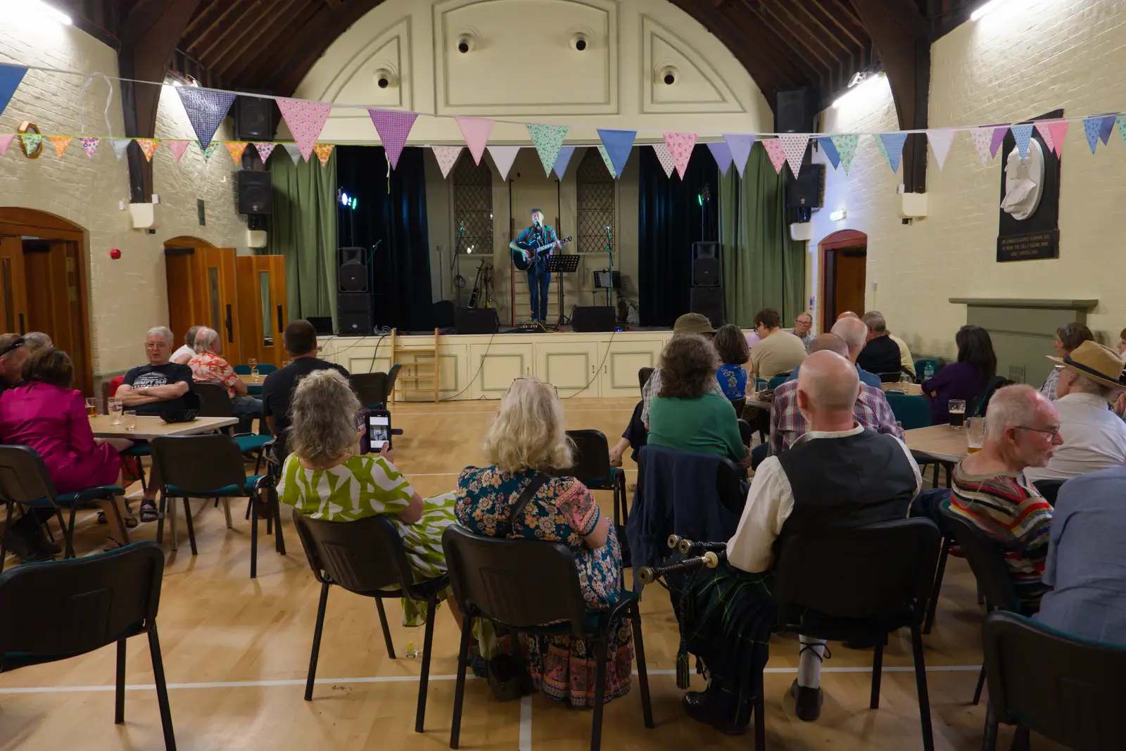 A view of the singer/guitarist, from Vicky's 50th Birthday, St. Edmund's Hall, Hoxne - 15th August 2026