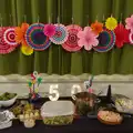 Rosettes and a '50' sign, Vicky's 50th Birthday, St. Edmund's Hall, Hoxne - 15th August 2026