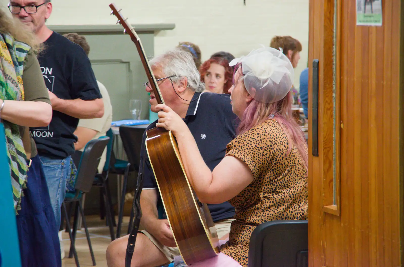 Vicky waits for her on-stage moment, from Vicky's 50th Birthday, St. Edmund's Hall, Hoxne - 15th August 2026