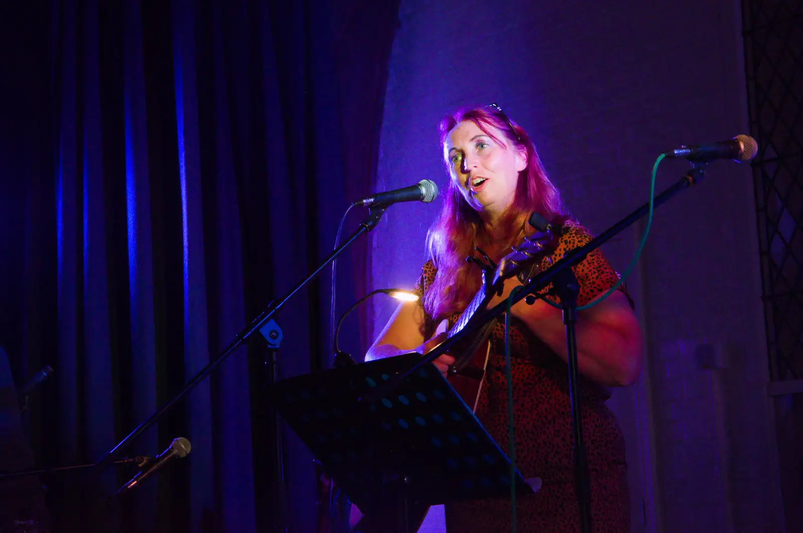 Vicky on guitar, from Vicky's 50th Birthday, St. Edmund's Hall, Hoxne - 15th August 2026