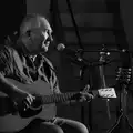 The banjo player switches to guitar, Vicky's 50th Birthday, St. Edmund's Hall, Hoxne - 15th August 2026
