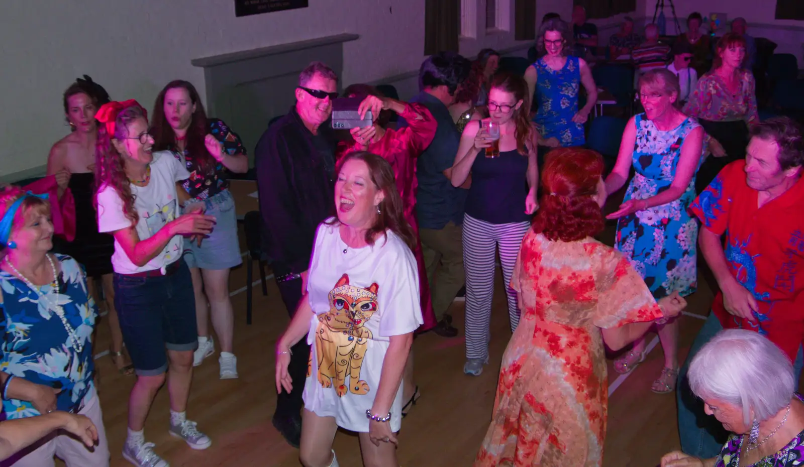 Suzanne gets into it, from Vicky's 50th Birthday, St. Edmund's Hall, Hoxne - 15th August 2026