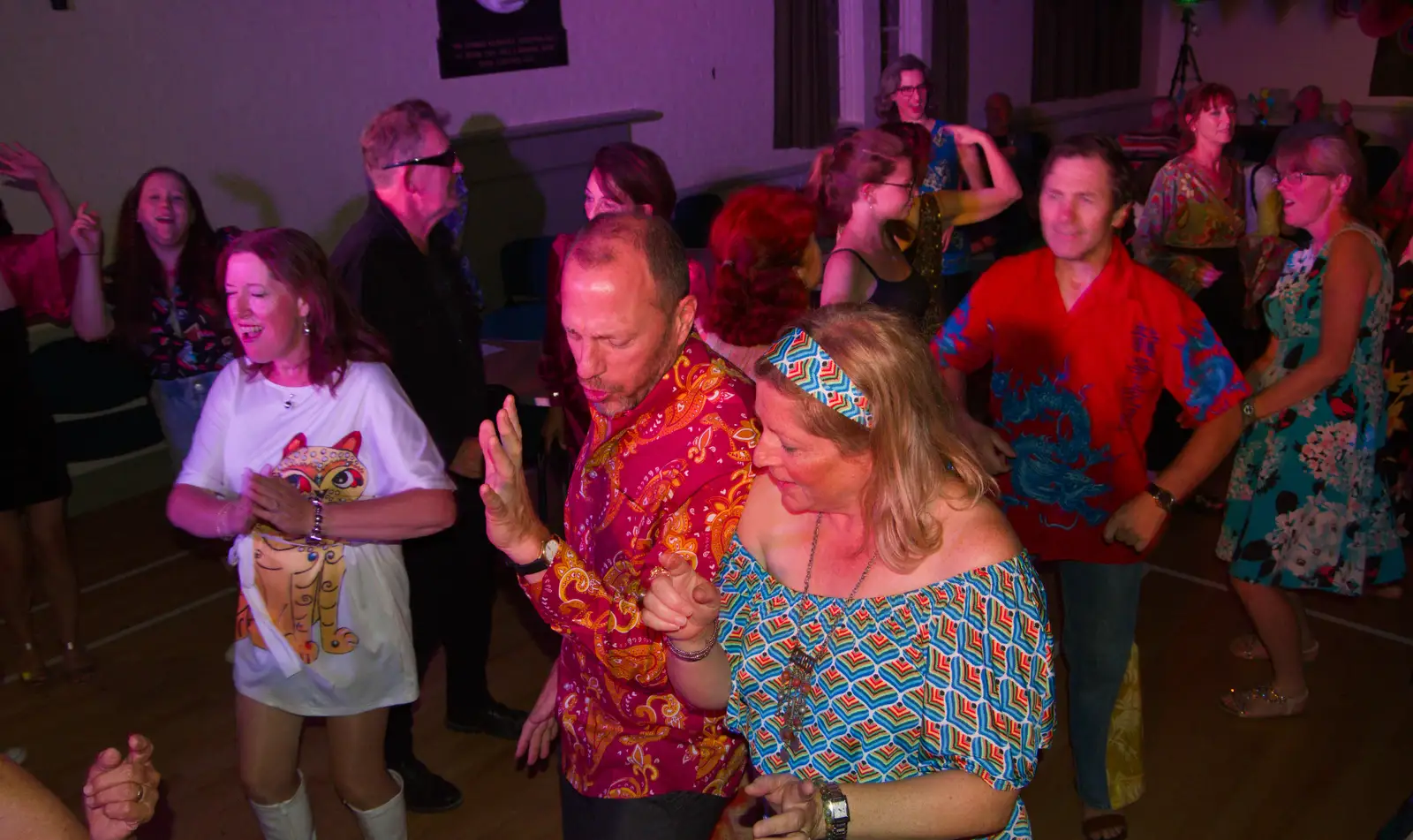 Funky dance moves, from Vicky's 50th Birthday, St. Edmund's Hall, Hoxne - 15th August 2026