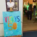 The sign tells it like it is, Vicky's 50th Birthday, St. Edmund's Hall, Hoxne - 15th August 2026