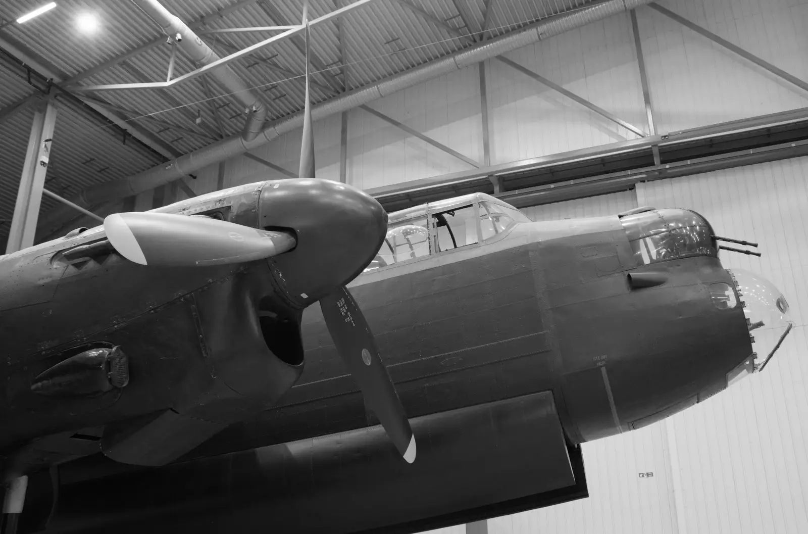 The front end of the Lancaster, from A Visit to IWM Duxford, Cambridgeshire - 17th August 2026