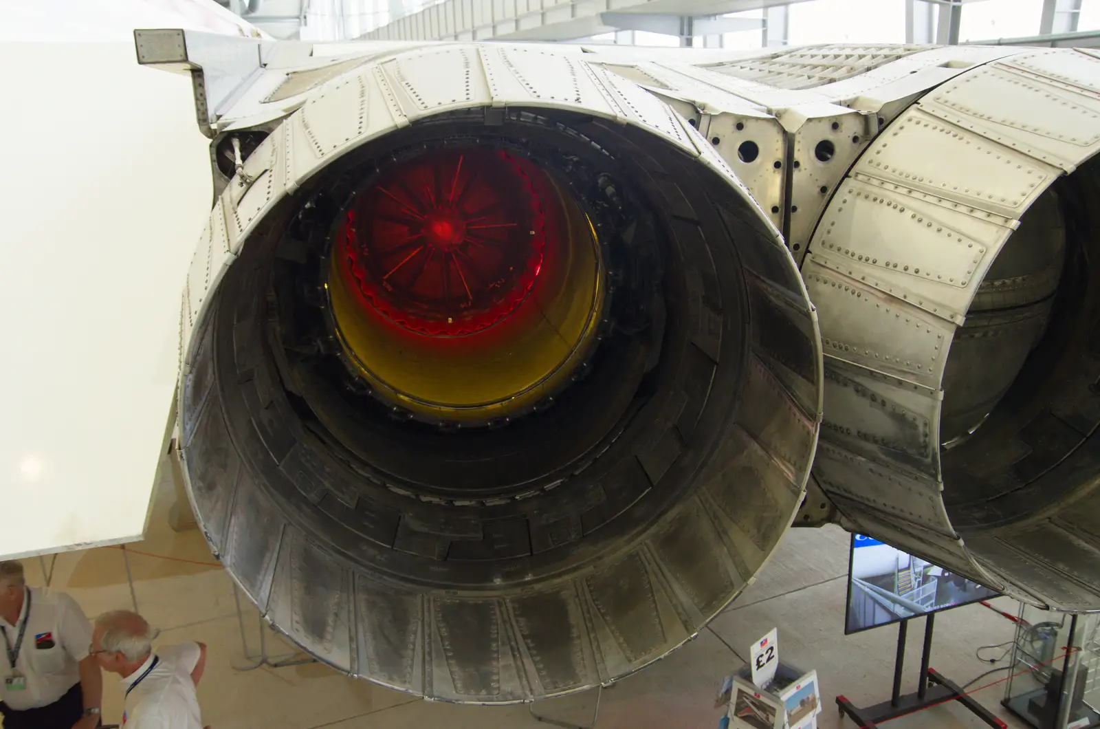 The tailpipe of a Rolls-Royce Olympus, from A Visit to IWM Duxford, Cambridgeshire - 17th August 2026