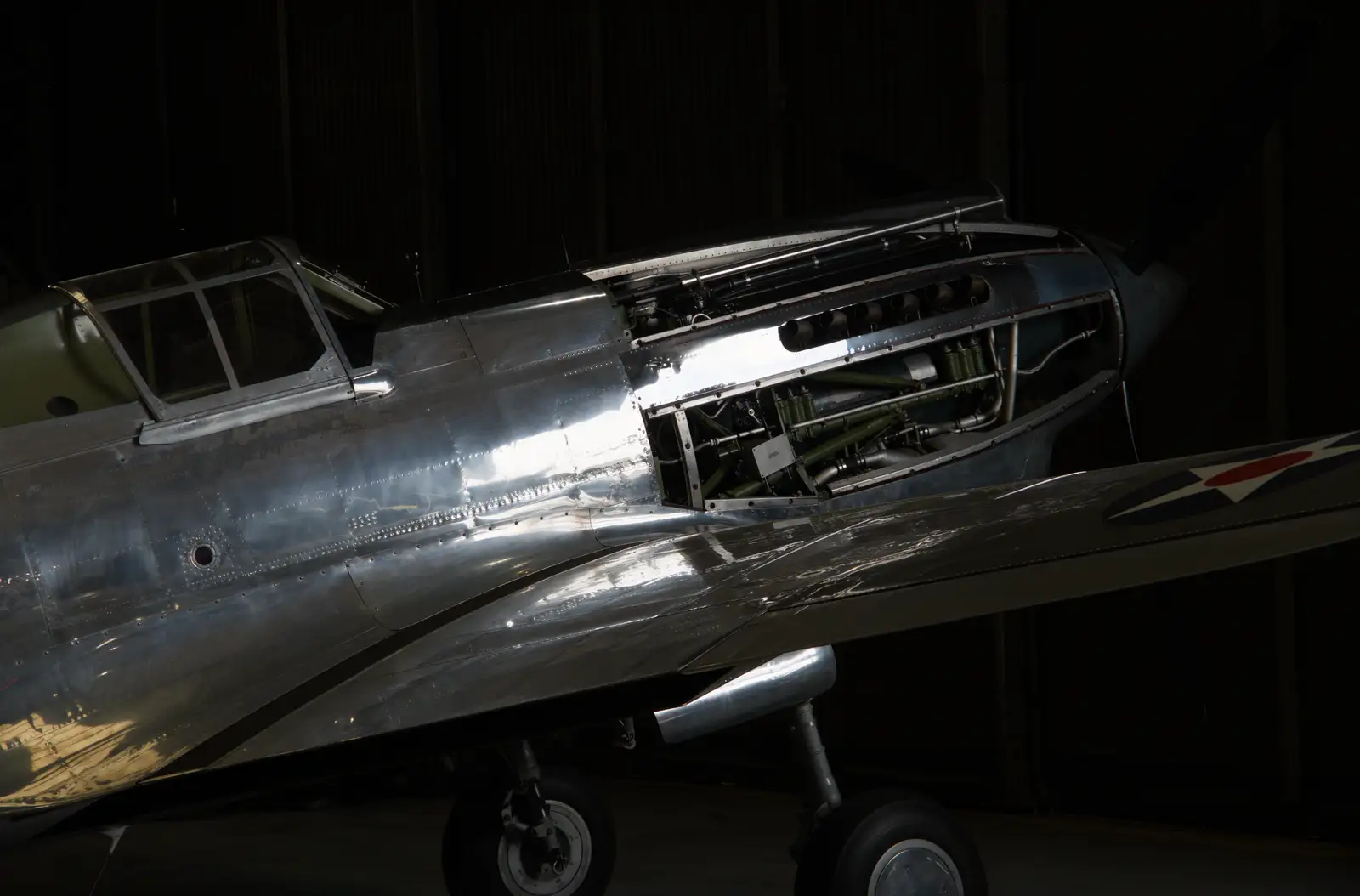 A shiny plane is down to bare metal, from A Visit to IWM Duxford, Cambridgeshire - 17th August 2026