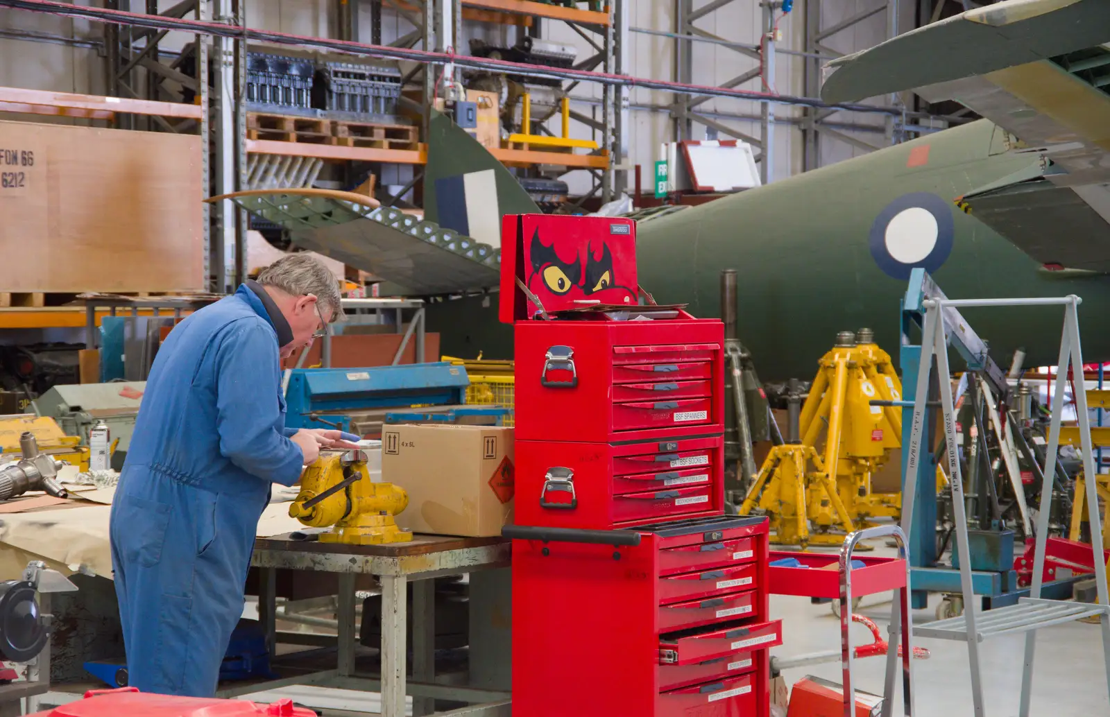 Some aeroplane part is filed , from A Visit to IWM Duxford, Cambridgeshire - 17th August 2026