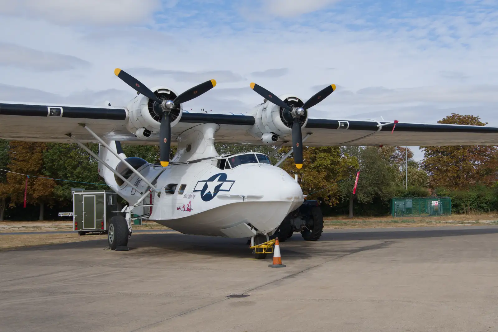 There's a visiting Catalina PBY, from A Visit to IWM Duxford, Cambridgeshire - 17th August 2026