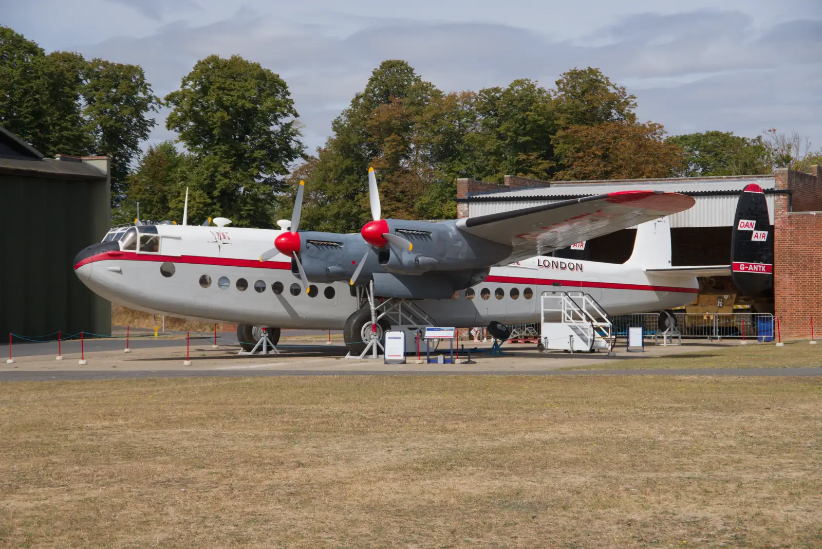Dan-Air's Avro York is outside in the sun, from A Visit to IWM Duxford, Cambridgeshire - 17th August 2026