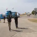 The boys roam around, A Visit to IWM Duxford, Cambridgeshire - 17th August 2026