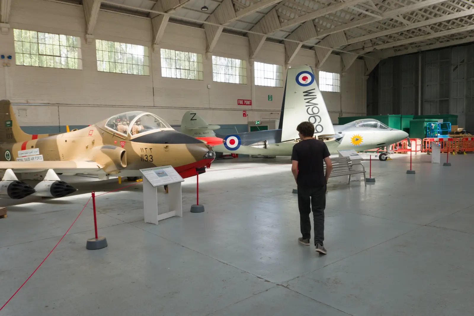 Fred roams around another hangar, from A Visit to IWM Duxford, Cambridgeshire - 17th August 2026