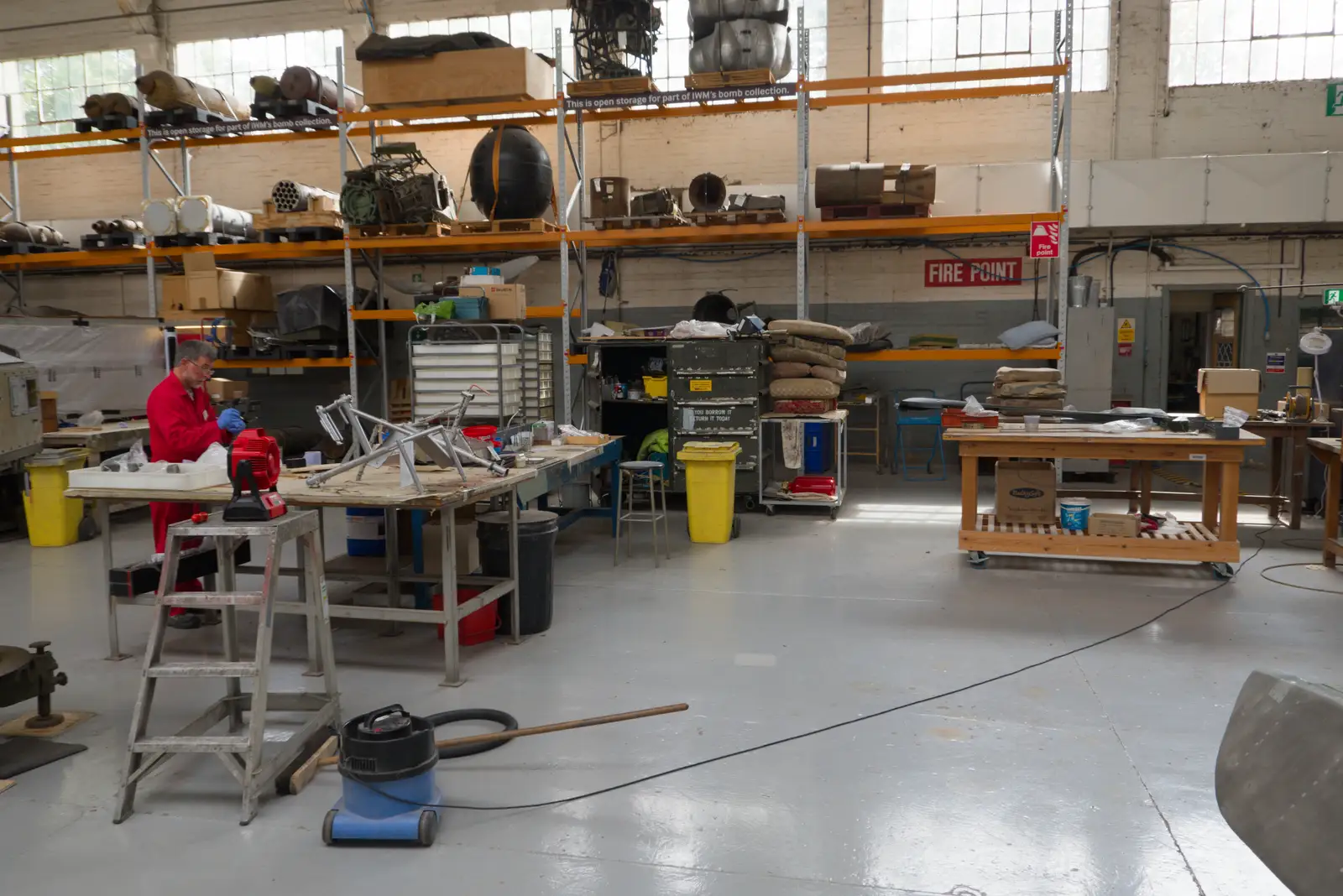 An ad-hoc workshop, from A Visit to IWM Duxford, Cambridgeshire - 17th August 2026