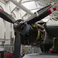 One of the Shackleton's contra-rotating props, A Visit to IWM Duxford, Cambridgeshire - 17th August 2026