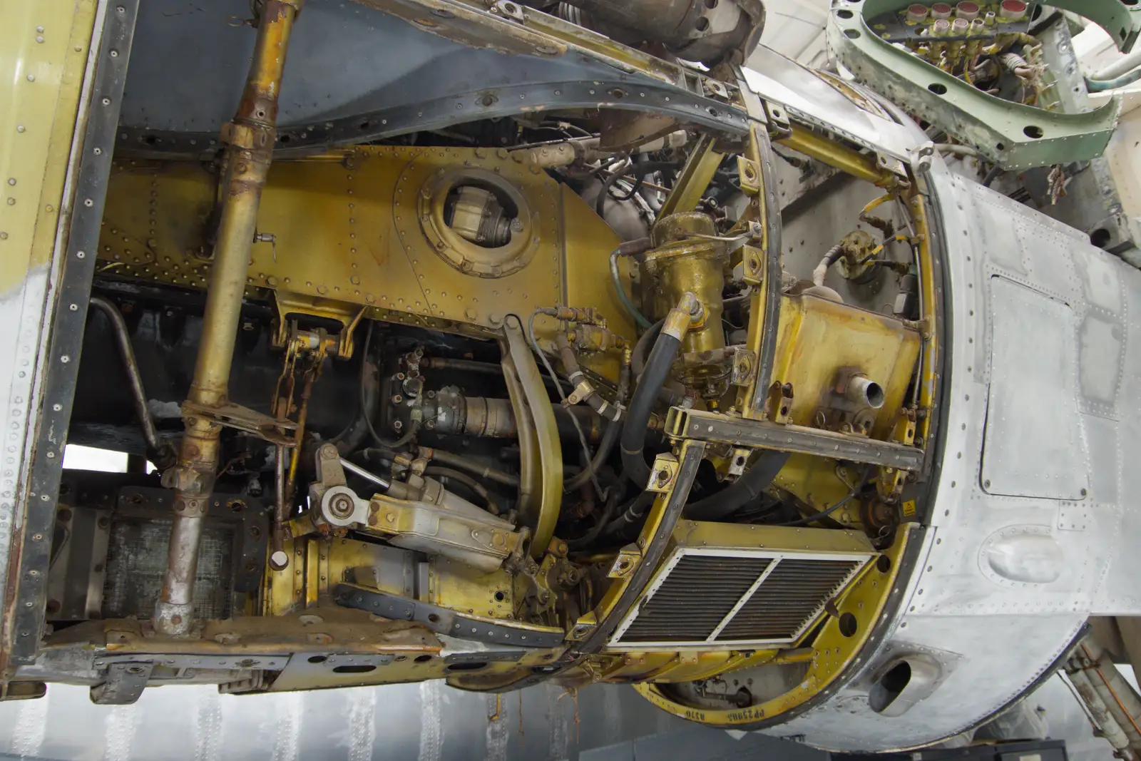 An exposed engine bay, from A Visit to IWM Duxford, Cambridgeshire - 17th August 2026