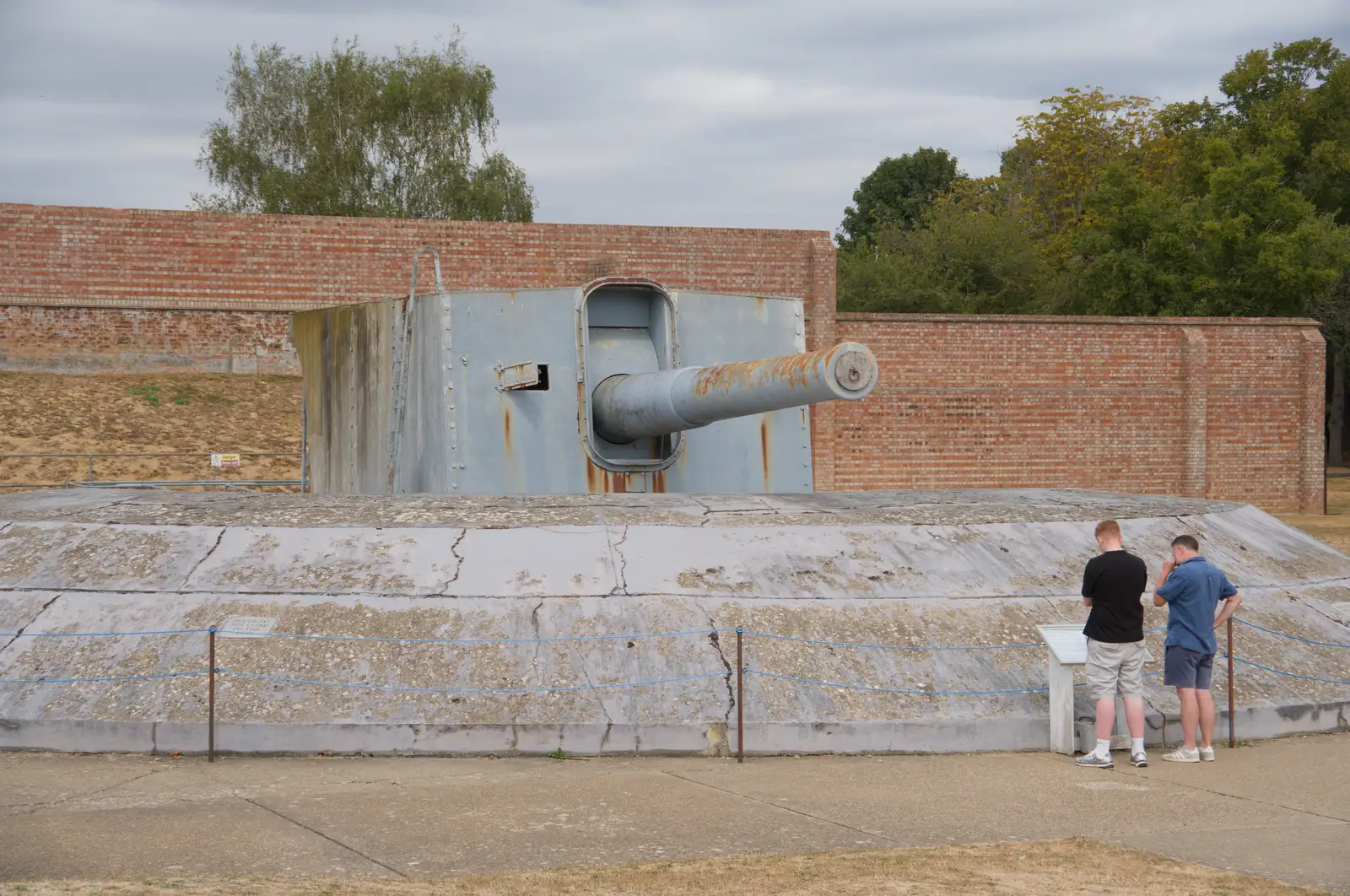 A 12' gun, from A Visit to IWM Duxford, Cambridgeshire - 17th August 2026