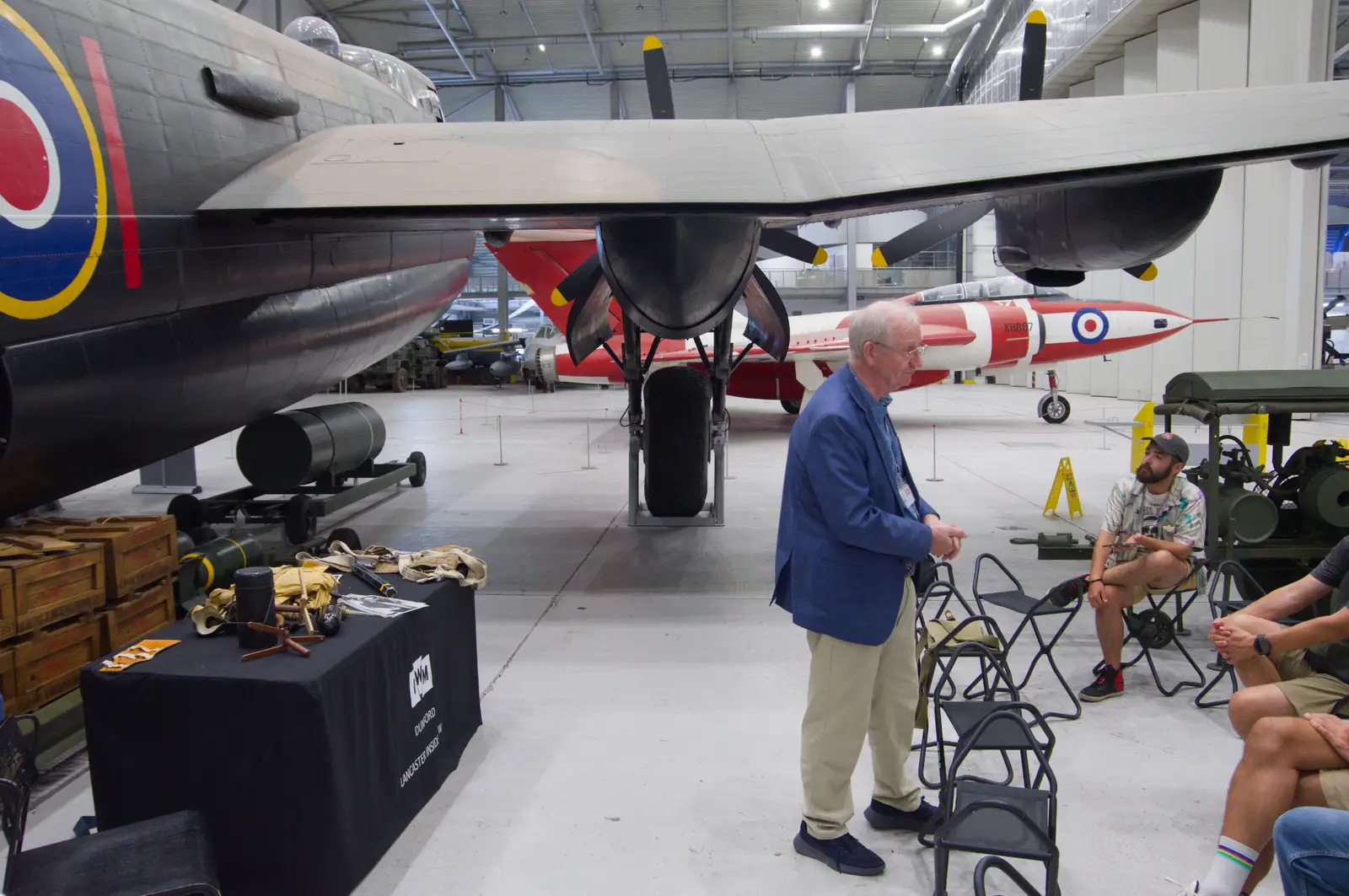 The tour guide dude continues, from A Visit to IWM Duxford, Cambridgeshire - 17th August 2026