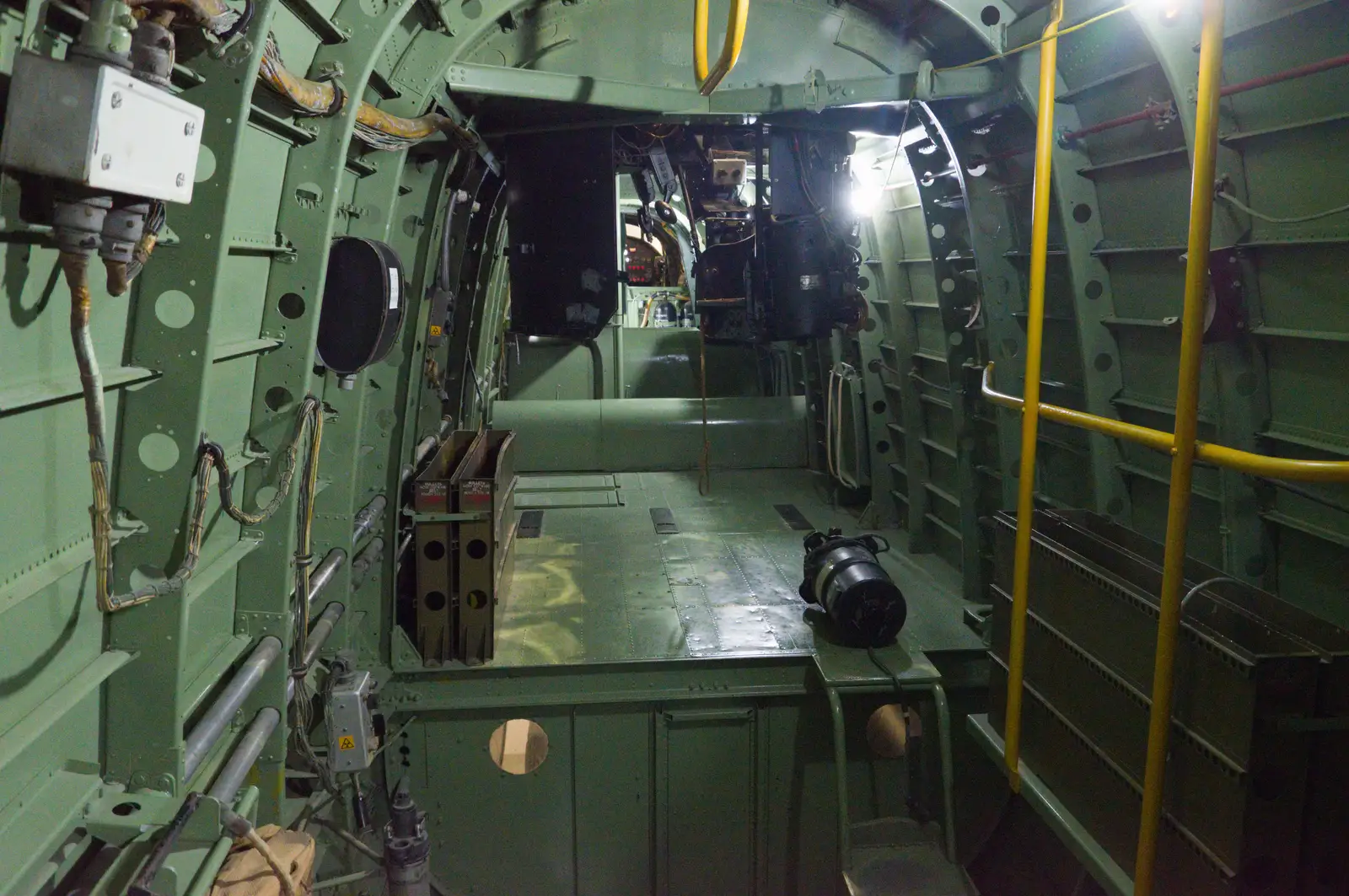 The cramped inside of a Lnacaster bomber, from A Visit to IWM Duxford, Cambridgeshire - 17th August 2026
