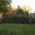 The old school house is overtaken by foliage, A Wet Ride to the Four Horseshoes, Thornham - 19th August 2026