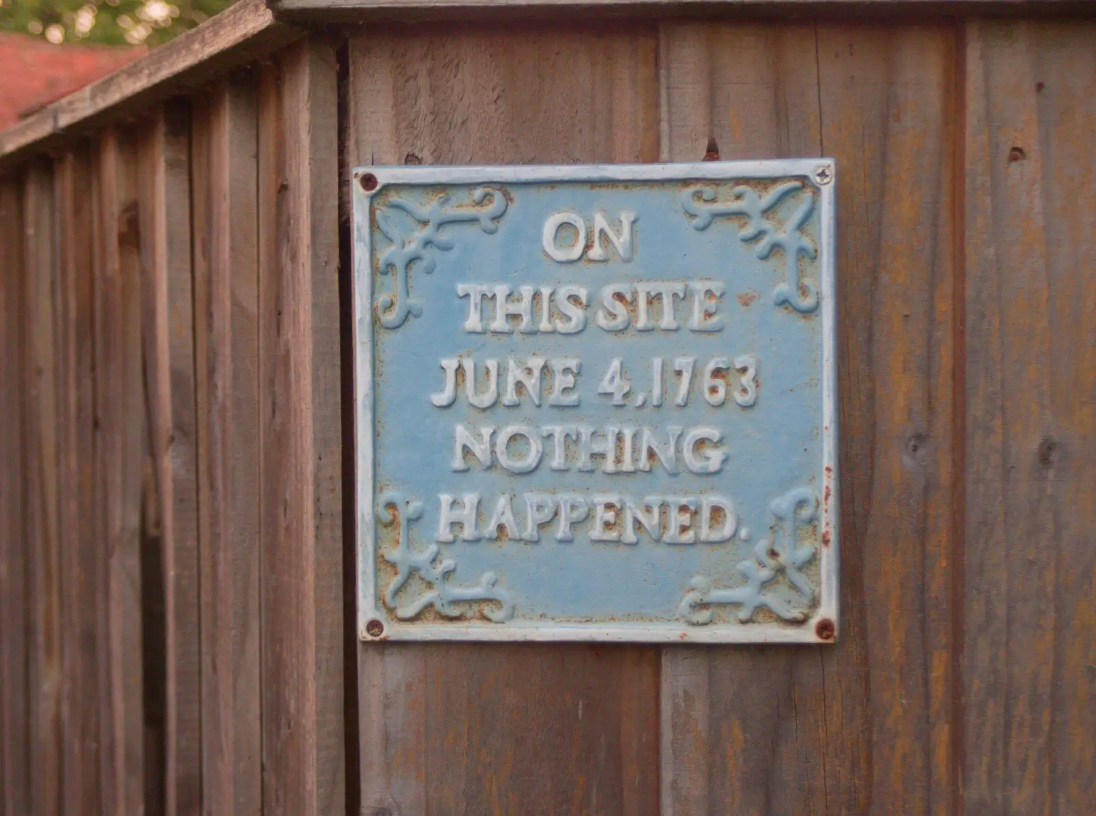 Pub humour, from A Wet Ride to the Four Horseshoes, Thornham - 19th August 2026