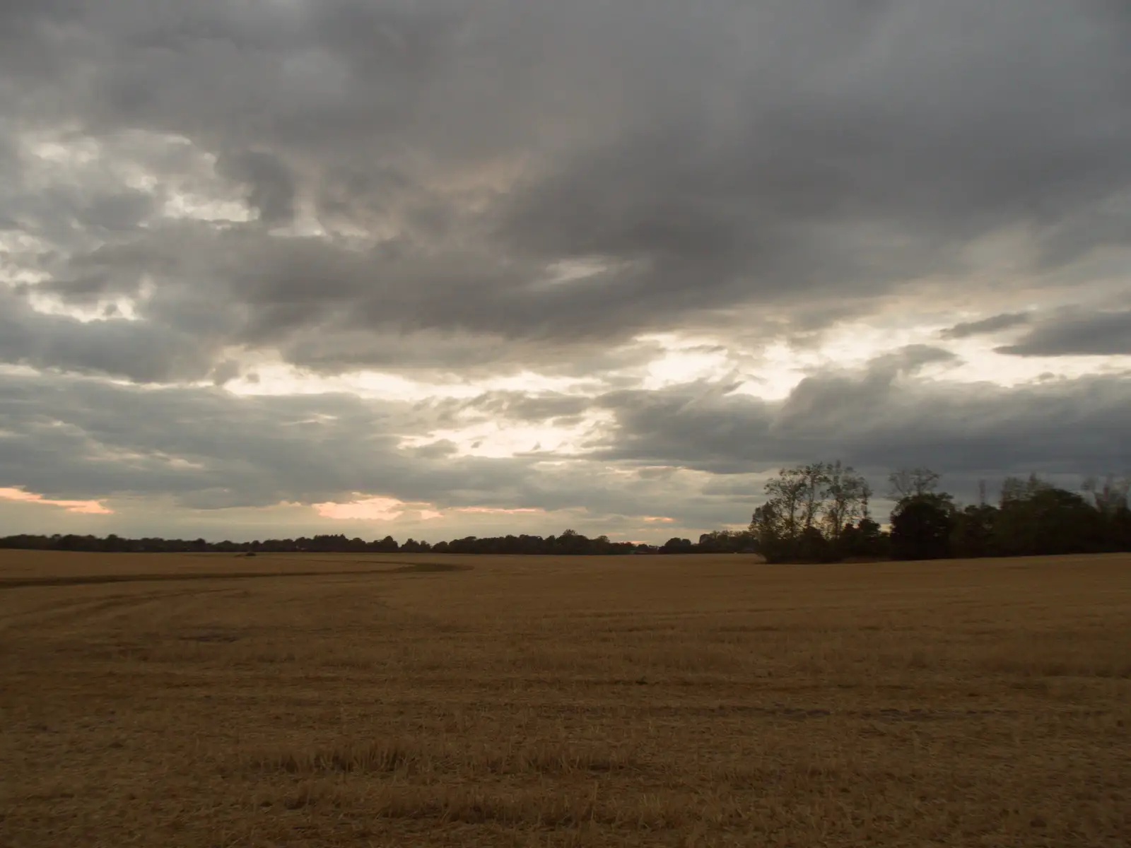 More clouds over Mellis direction, from A Wet Ride to the Four Horseshoes, Thornham - 19th August 2026
