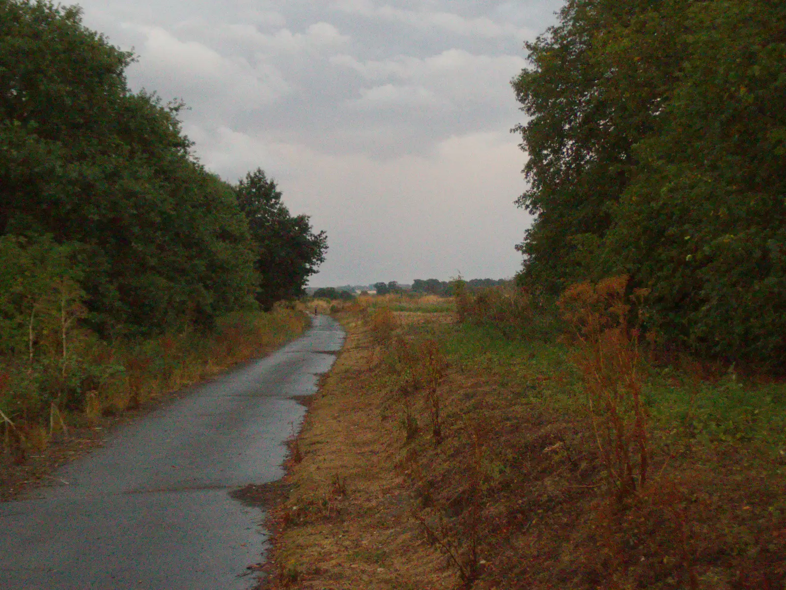 The old road from Eye, from A Wet Ride to the Four Horseshoes, Thornham - 19th August 2026
