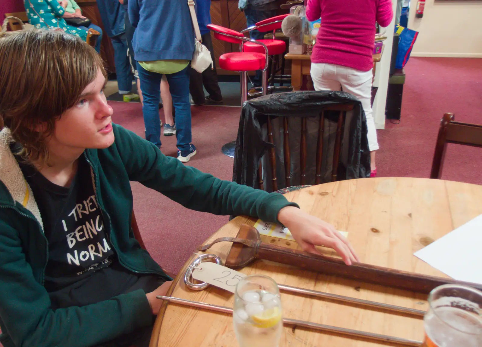 We start with a giant agricultural needle, from A Village Hall Quiz and a Dead Pub, Worlingworth - 21st August 2026